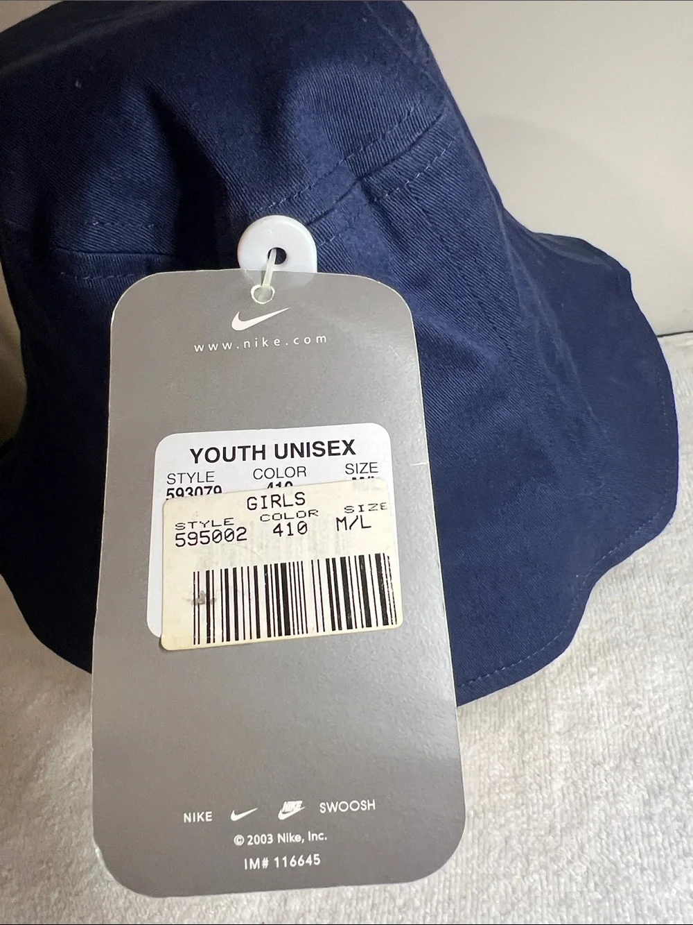 Nike navy bucket